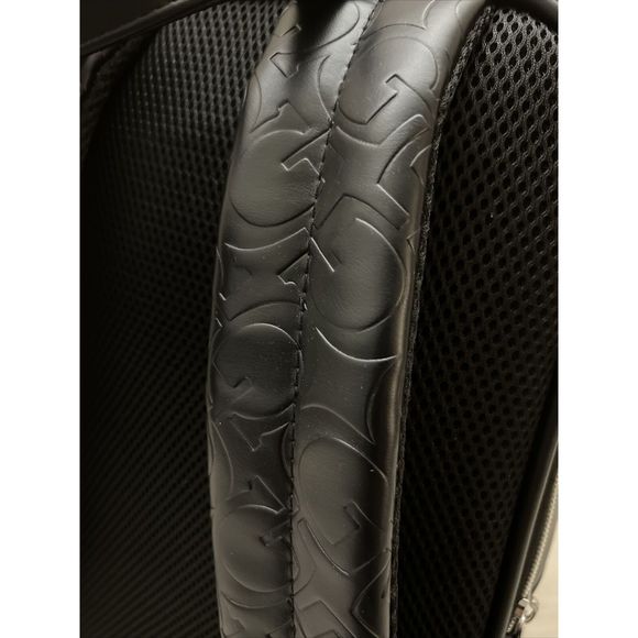 Guess Los Angeles KAMRI Travel Laptop Backpack Black Signature Embossed NWT - Picture 14 of 15